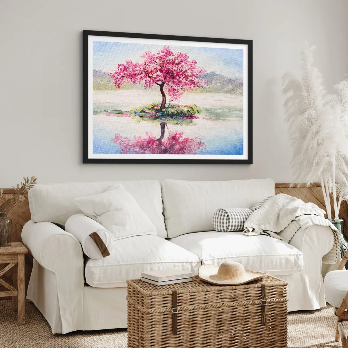 Poster in een zwarte lijst - Lentefeest - 40x30 cm