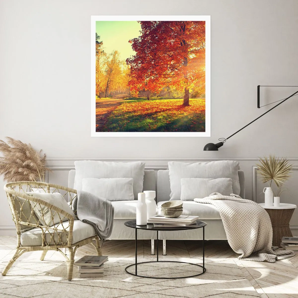 Poster - Rood is mooi - 30x30 cm