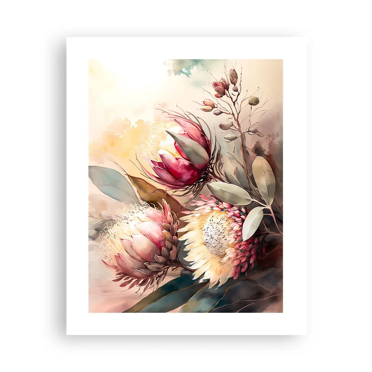 Poster - In profiel en en face - 40x50 cm