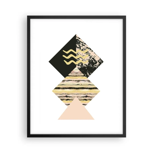 Poster in een zwarte lijst - Er is niet zo eenvoudig - 40x50 cm