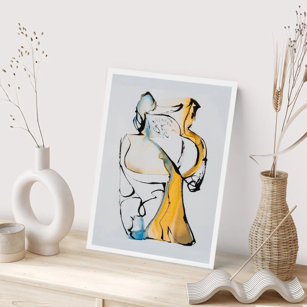 Poster - Glazen abstractie - 70x100 cm