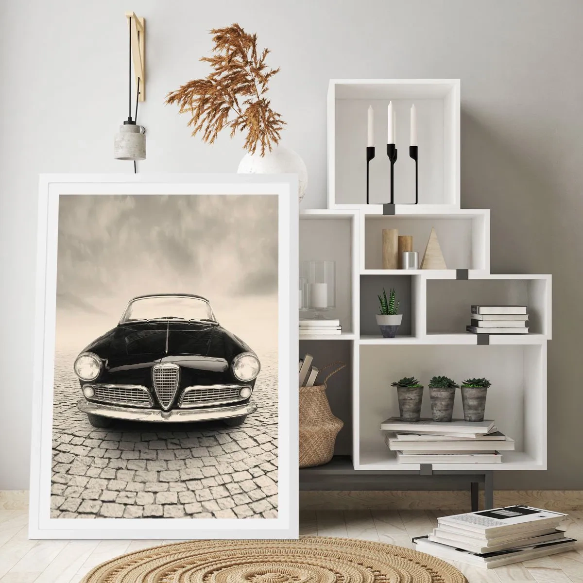 Poster in een witte lijst - Je moet gewoon van me houden - 50x70 cm