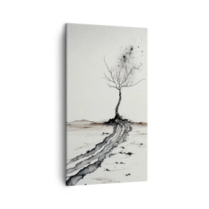 Schilderen op canvas - Winterse melancholie - 45x80 cm