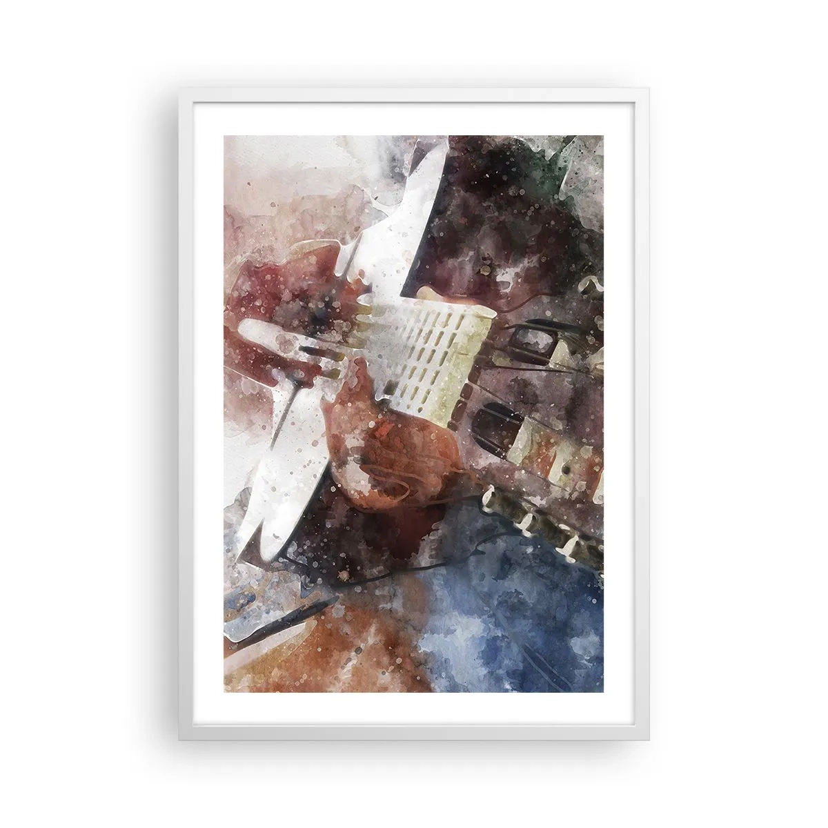 Poster in een witte lijst - En wat vind je ervan? - 50x70 cm