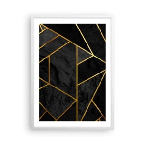 Poster in een witte lijst - Duisternis en glans - 50x70 cm