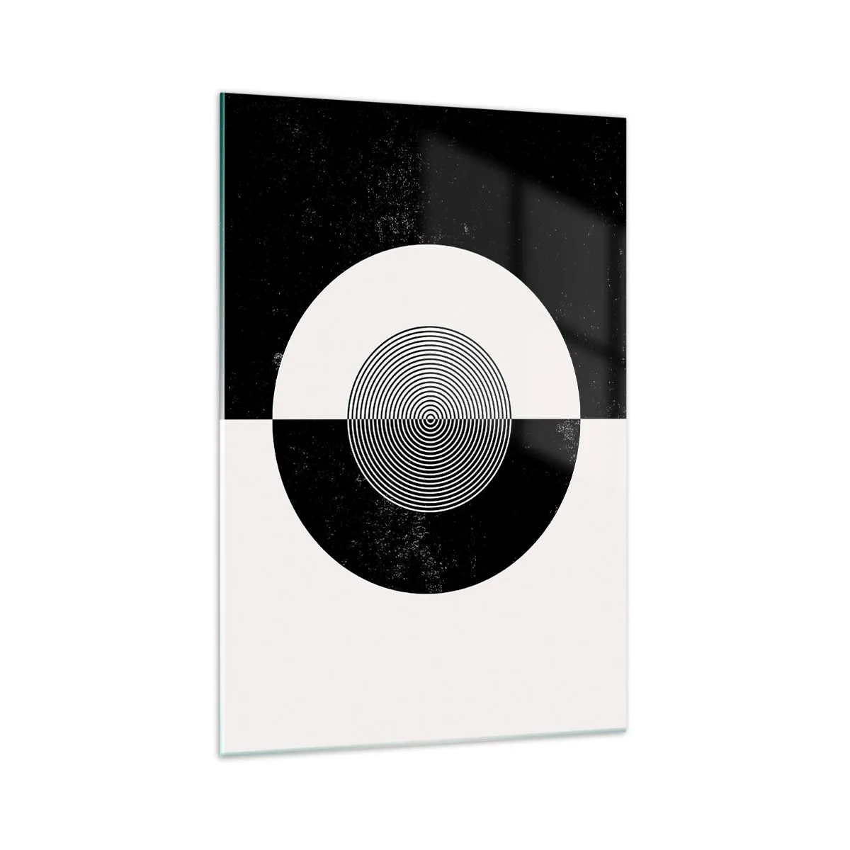 Schilderen op glas - Harmonie in zwart-wit - 70x100 cm