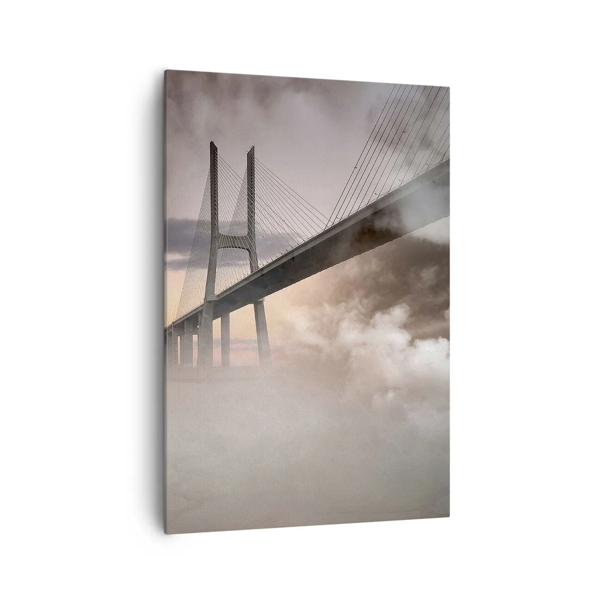 Schilderen op canvas - Bij de rivier die niet bestaat - 70x100 cm