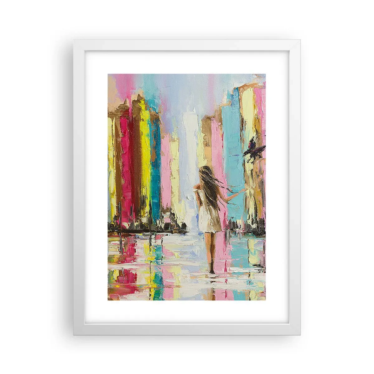 Poster in een witte lijst - Volg mij - 30x40 cm