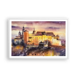 Poster in een witte lijst - Geschiedenis en sprookje - 91x61 cm