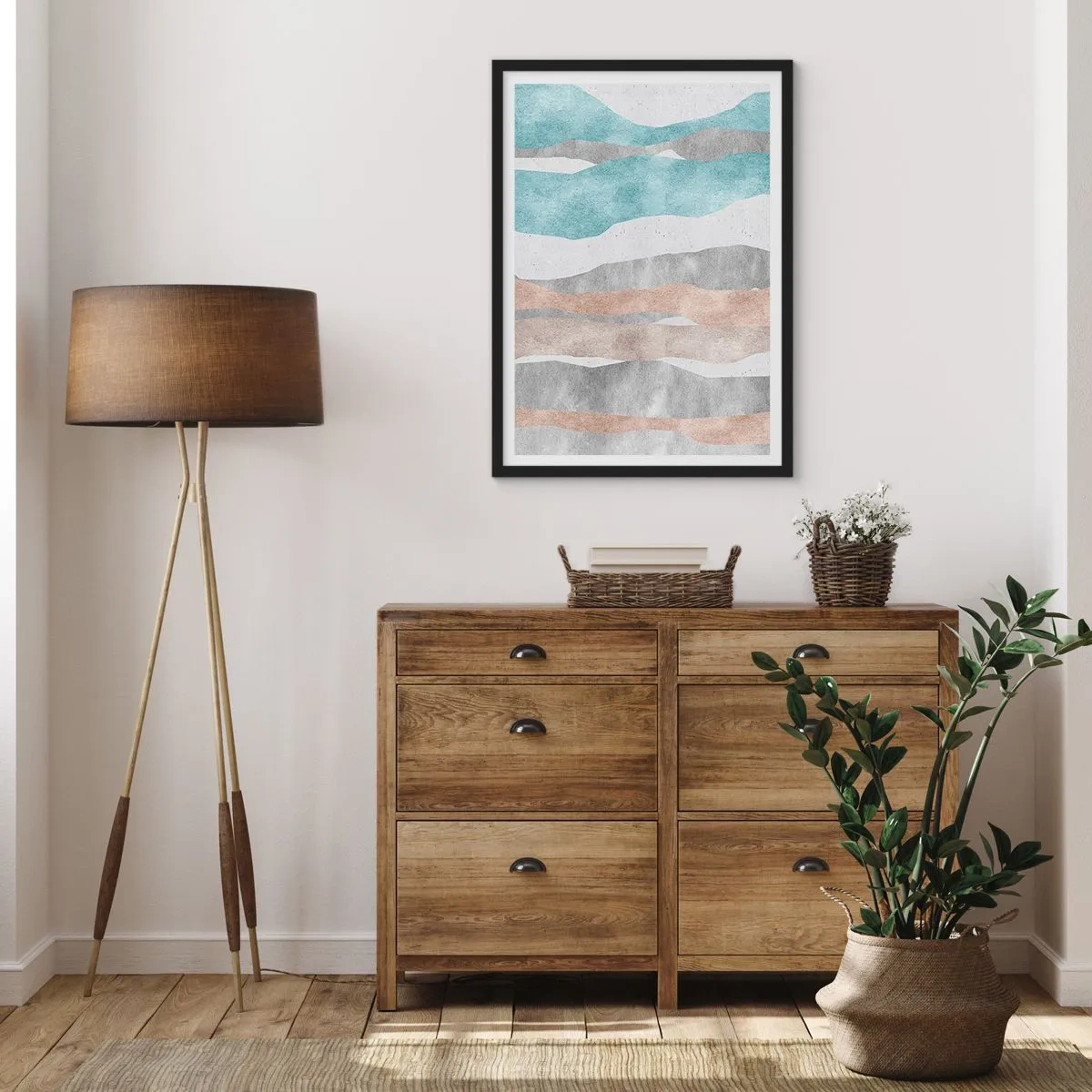 Poster in een zwarte lijst - Een studie van nabijheid - 70x100 cm