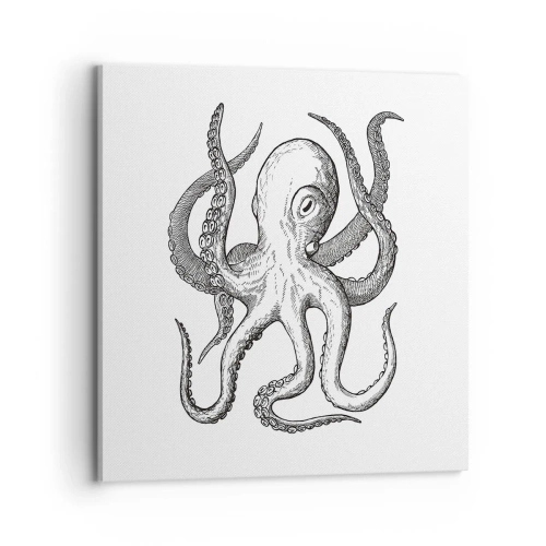 Schilderen op canvas - Dansend met de golven - 70x70 cm