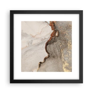 Poster in een zwarte lijst - Op de grens van kleuren - 30x30 cm