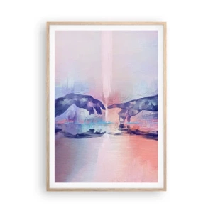 Een poster in een licht eiken lijst - Goddelijke levensvonk - 70x100 cm