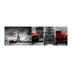 Fotobehang Monster Premium Sand - Nog niet zo lang geleden in Parijs - Automobiel, Eiffeltoren, Parijs - 100x30 cm