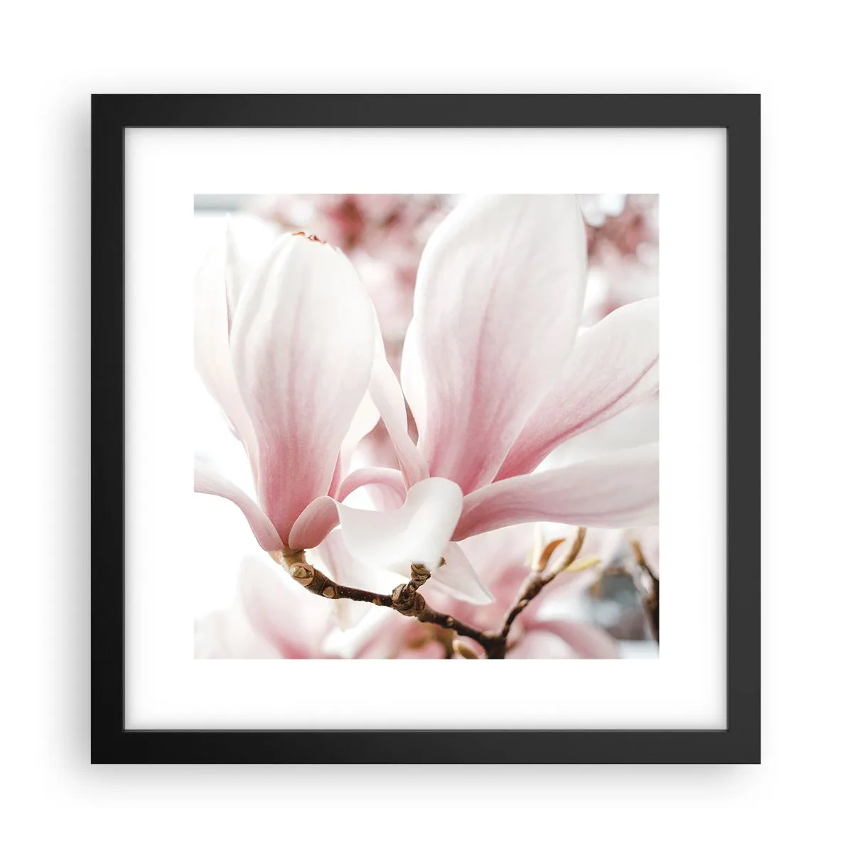 Poster in een zwarte lijst - Een overvloed aan tederheid - 30x30 cm