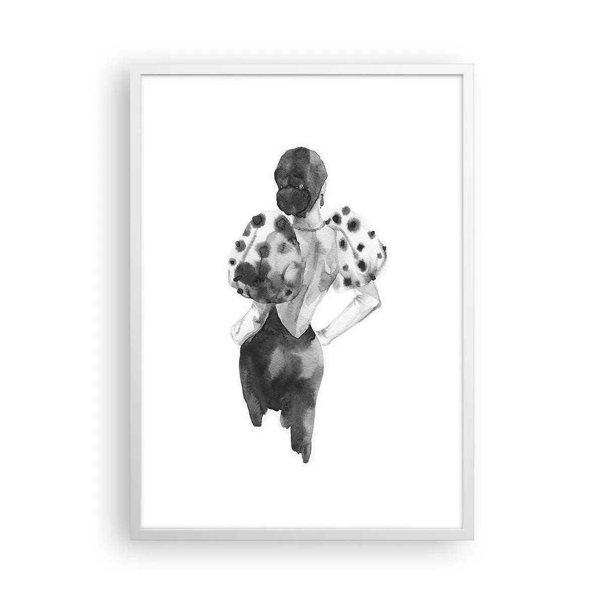 Poster in een witte lijst - Ze kwam langs - 50x70 cm