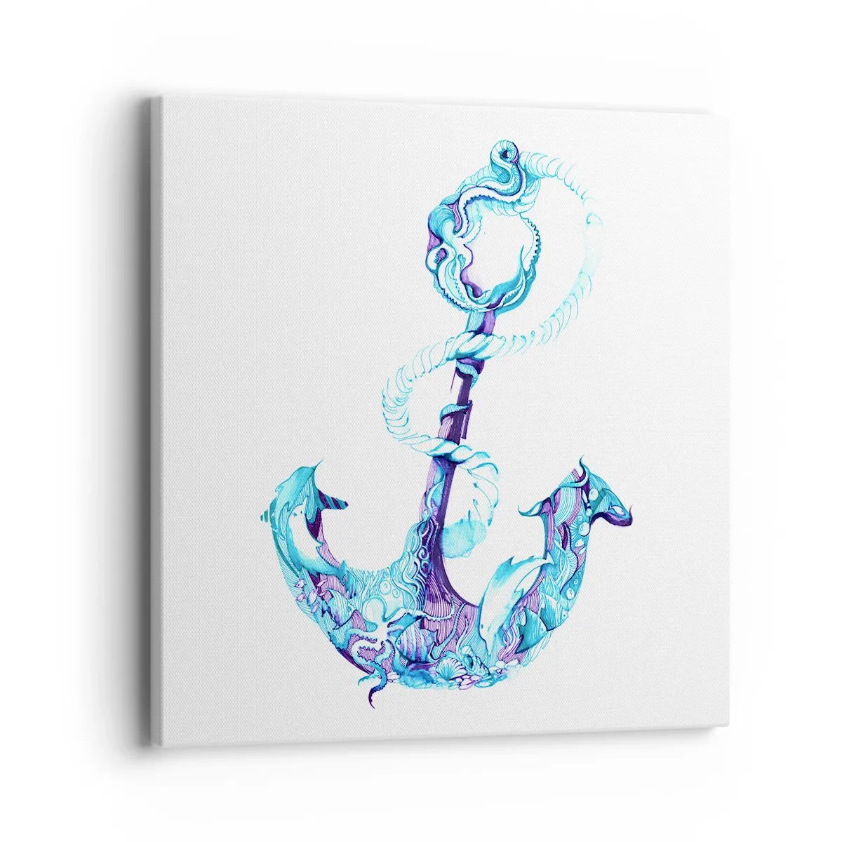 Schilderen op canvas - De vertrouweling van de geheimen van de zee - 40x40 cm