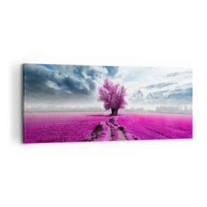 Schilderen op canvas - Heide - heilige plek - 100x40 cm
