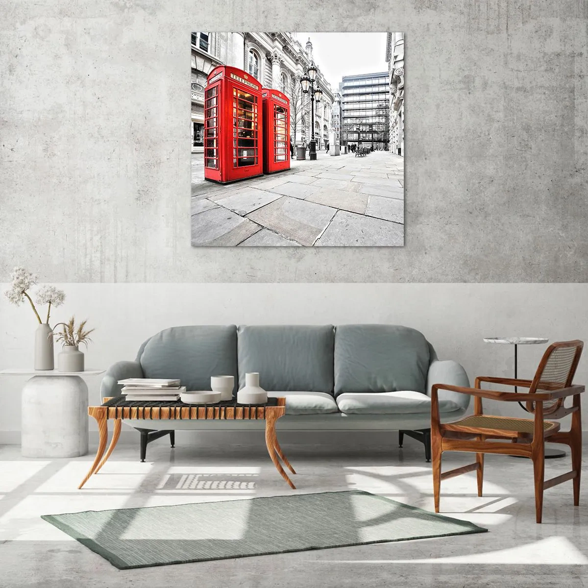 Schilderen op glas - Welkom in Londen - 30x30 cm