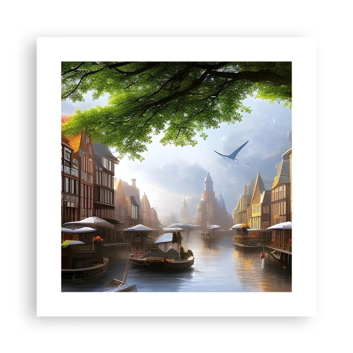 Poster - Hollands stadsbeeld - 40x40 cm