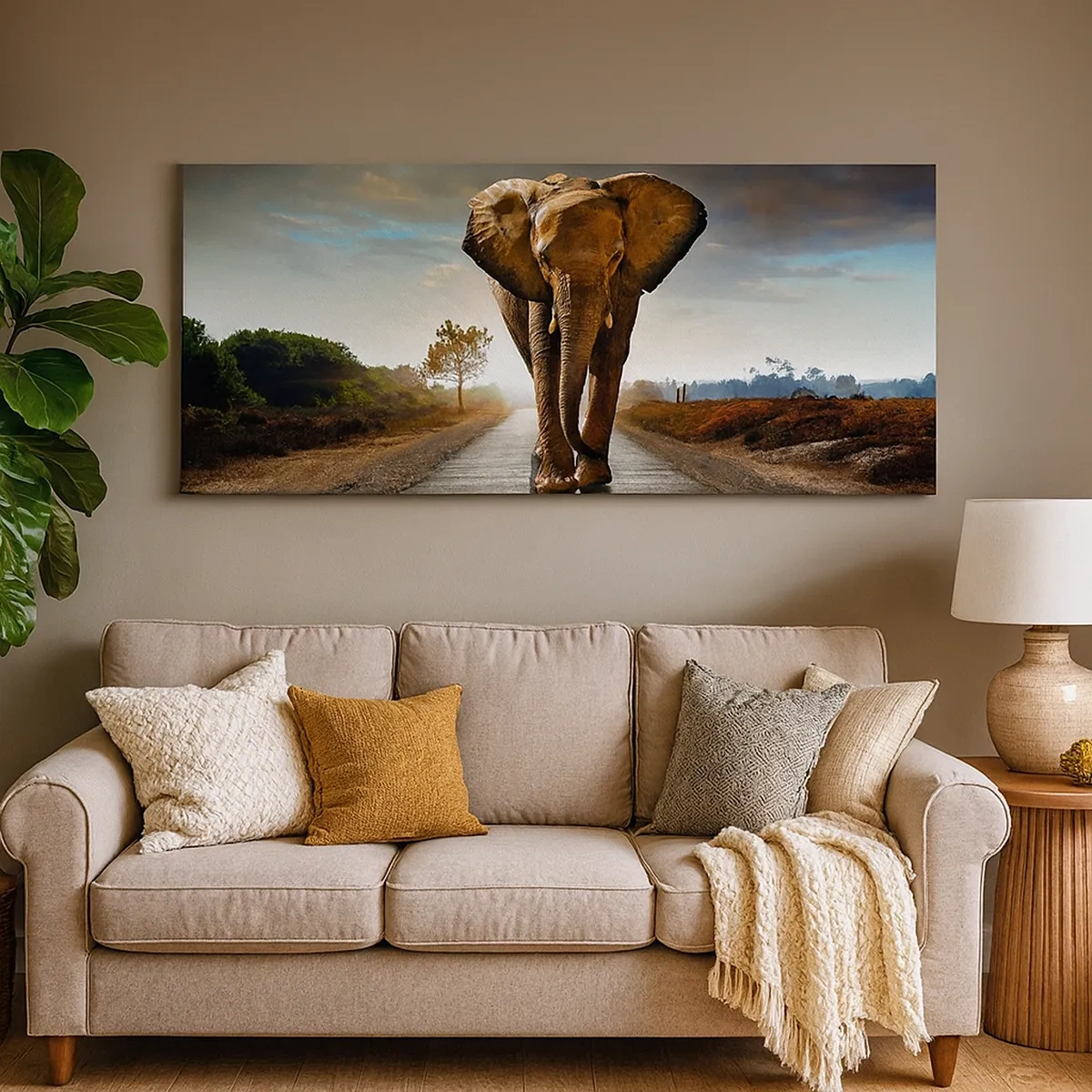 Schilderen op canvas - En helemaal niet in een porseleinen pakhuis - 30x30 cm