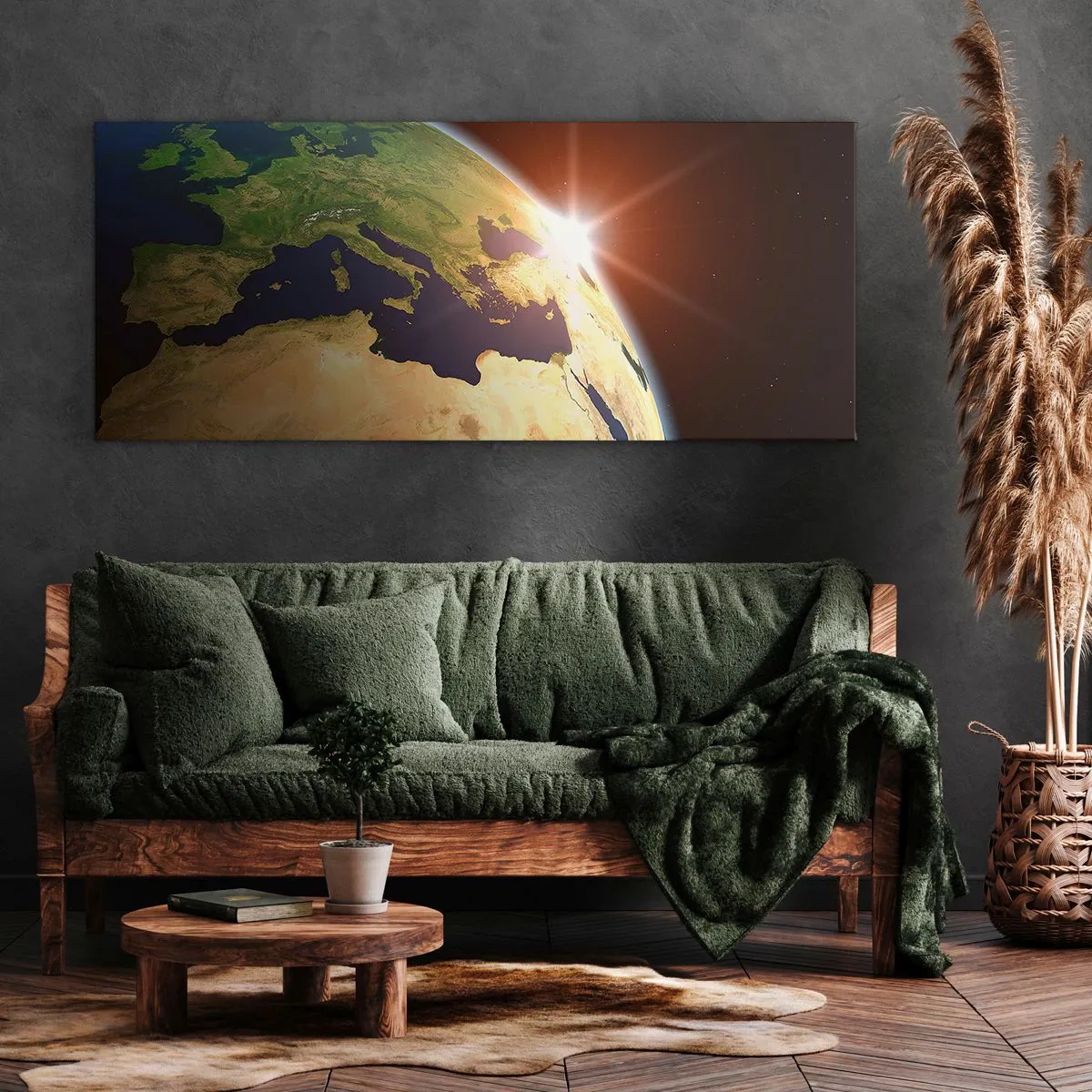 Schilderen op canvas - Zonsopgang - 140x50 cm