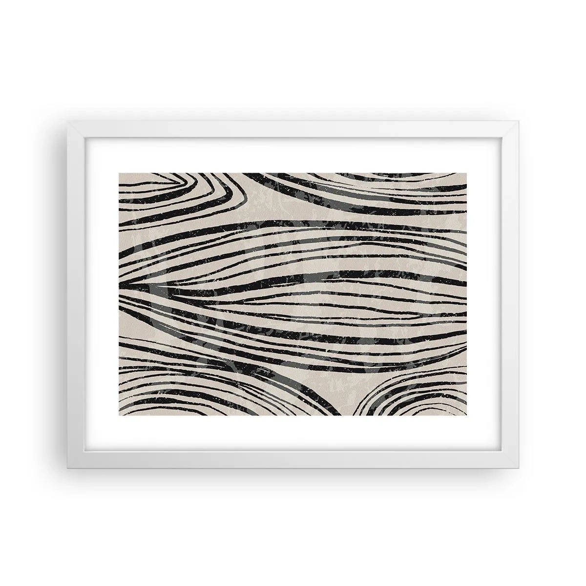 Poster in een witte lijst - Lijnoverstromingsvlakte - 40x30 cm