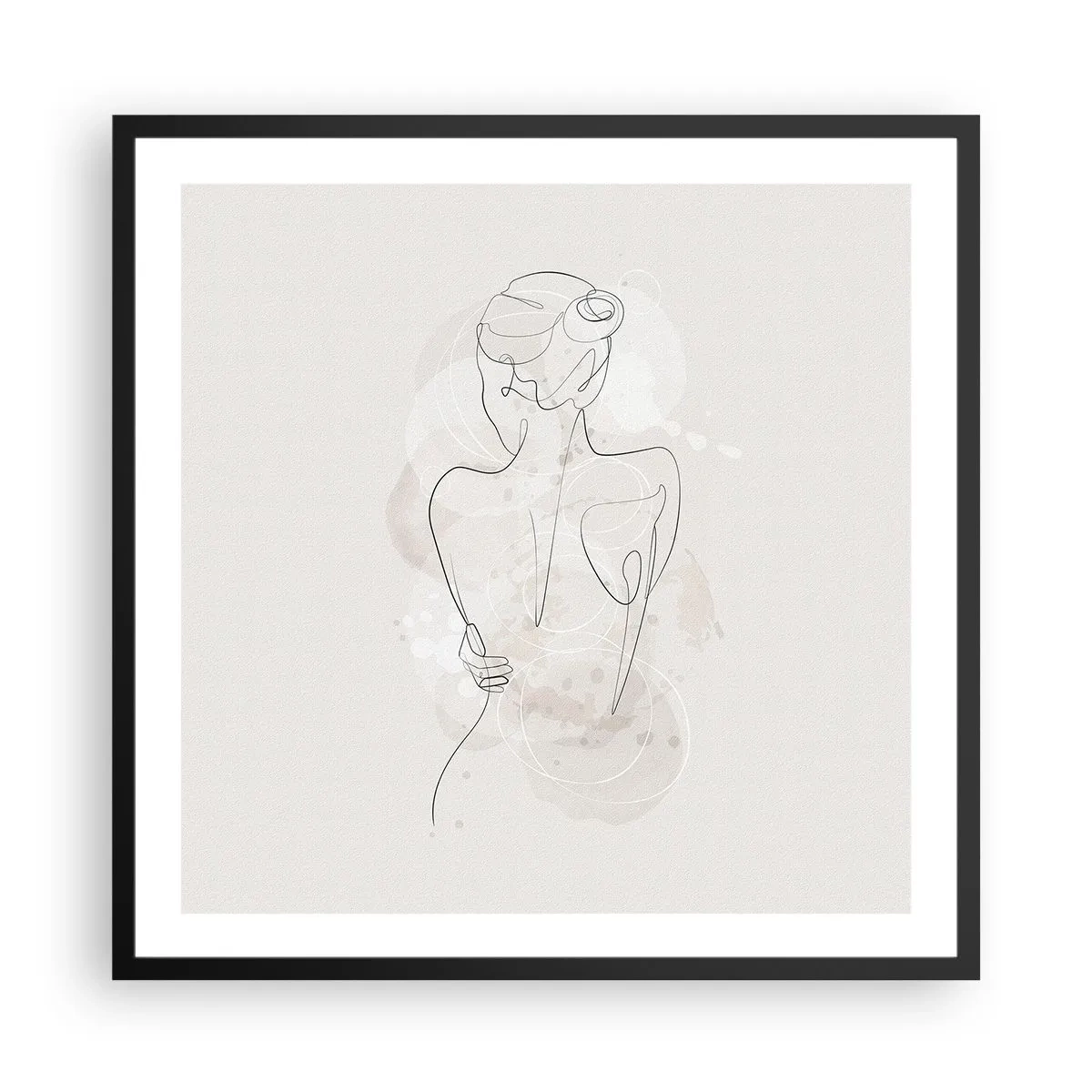 Poster in een zwarte lijst - Als een gevoelig instrument - 60x60 cm