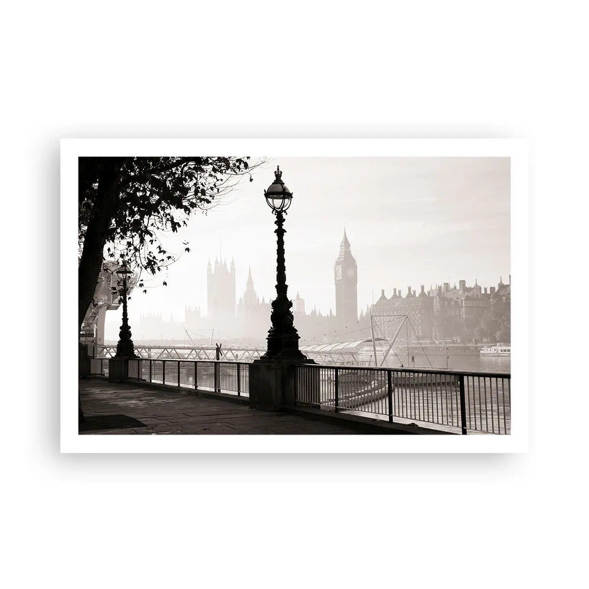 Poster - Ochtend in Londen - 91x61 cm