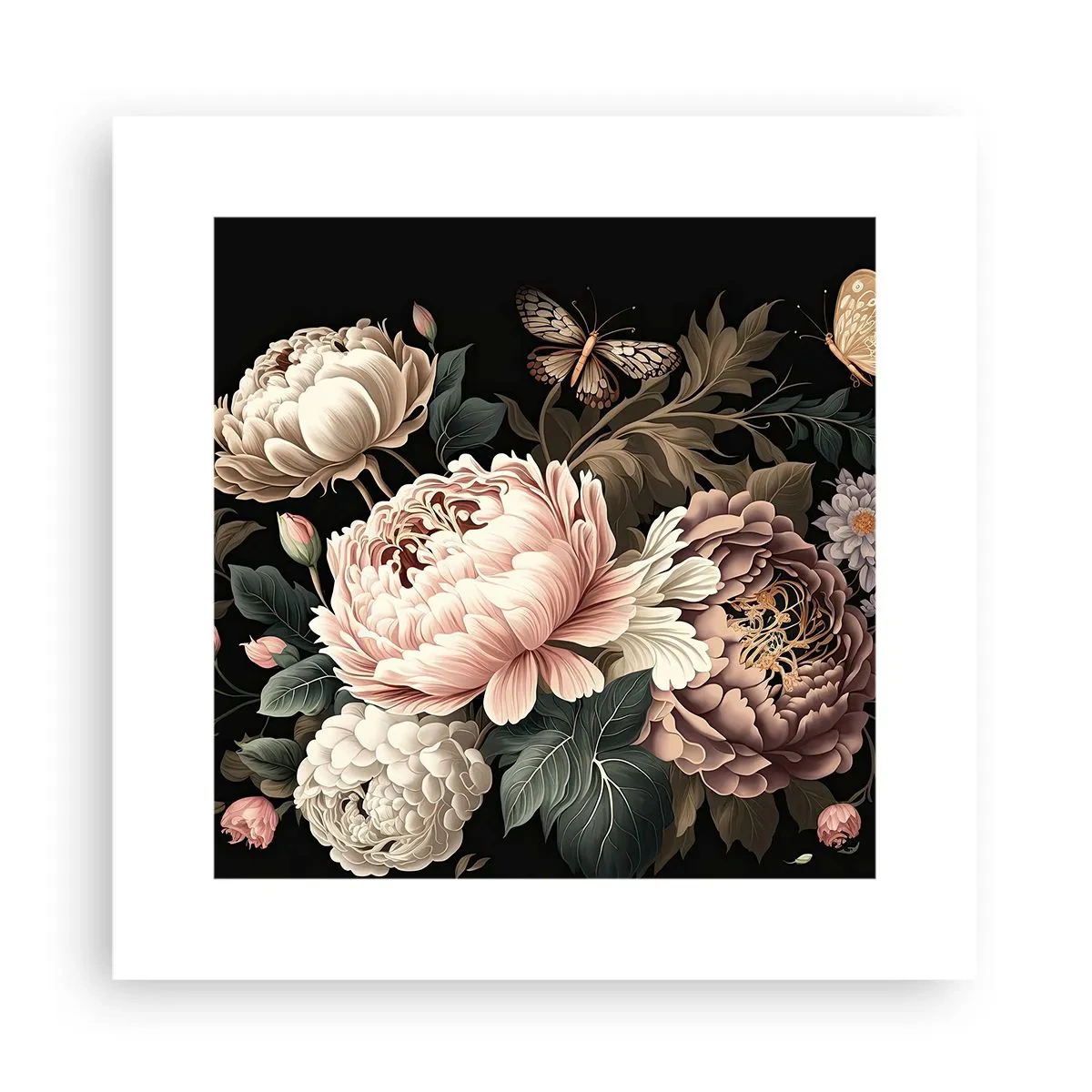 Poster - In barokstijl - 30x30 cm