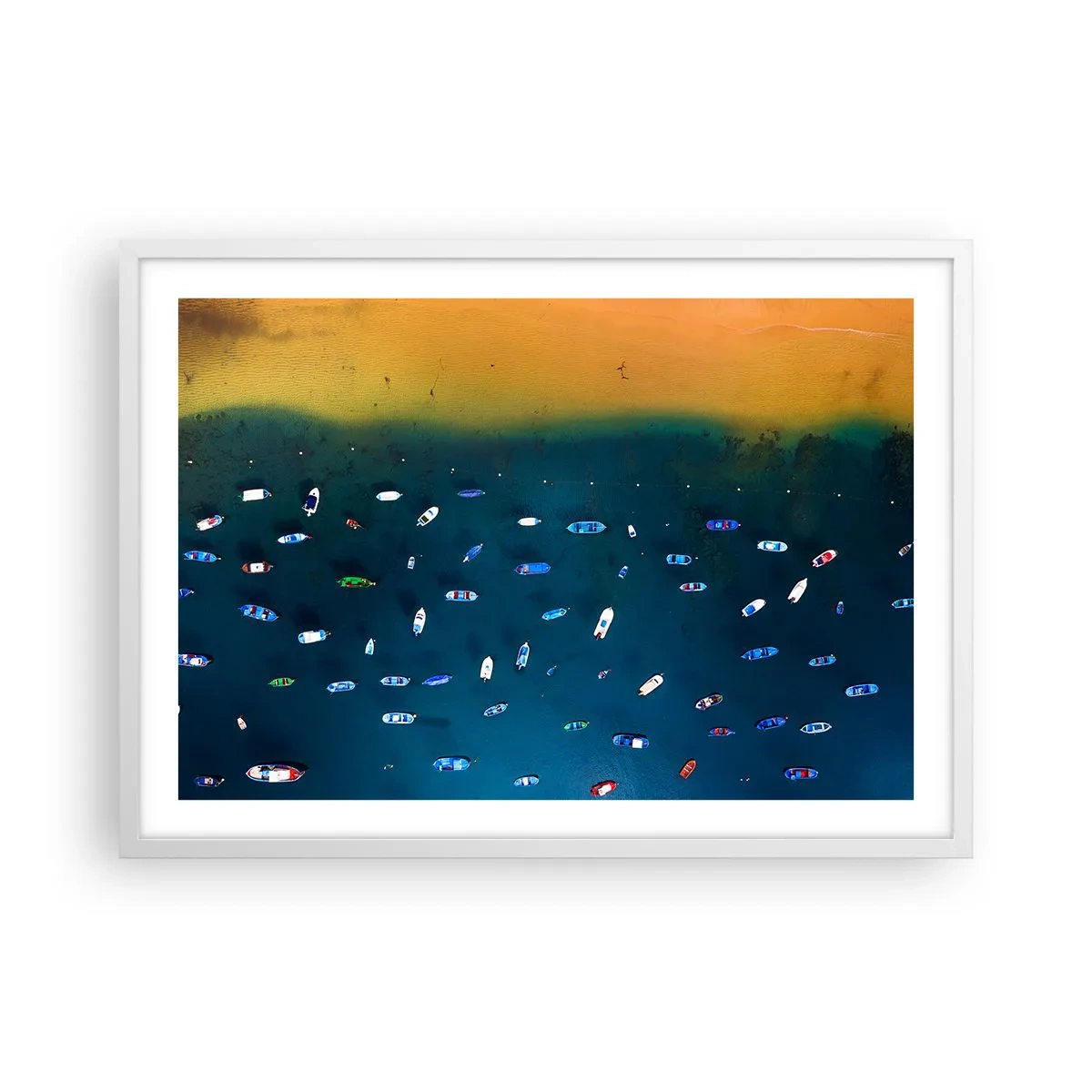 Poster in een witte lijst - Vakantie spel - 70x50 cm