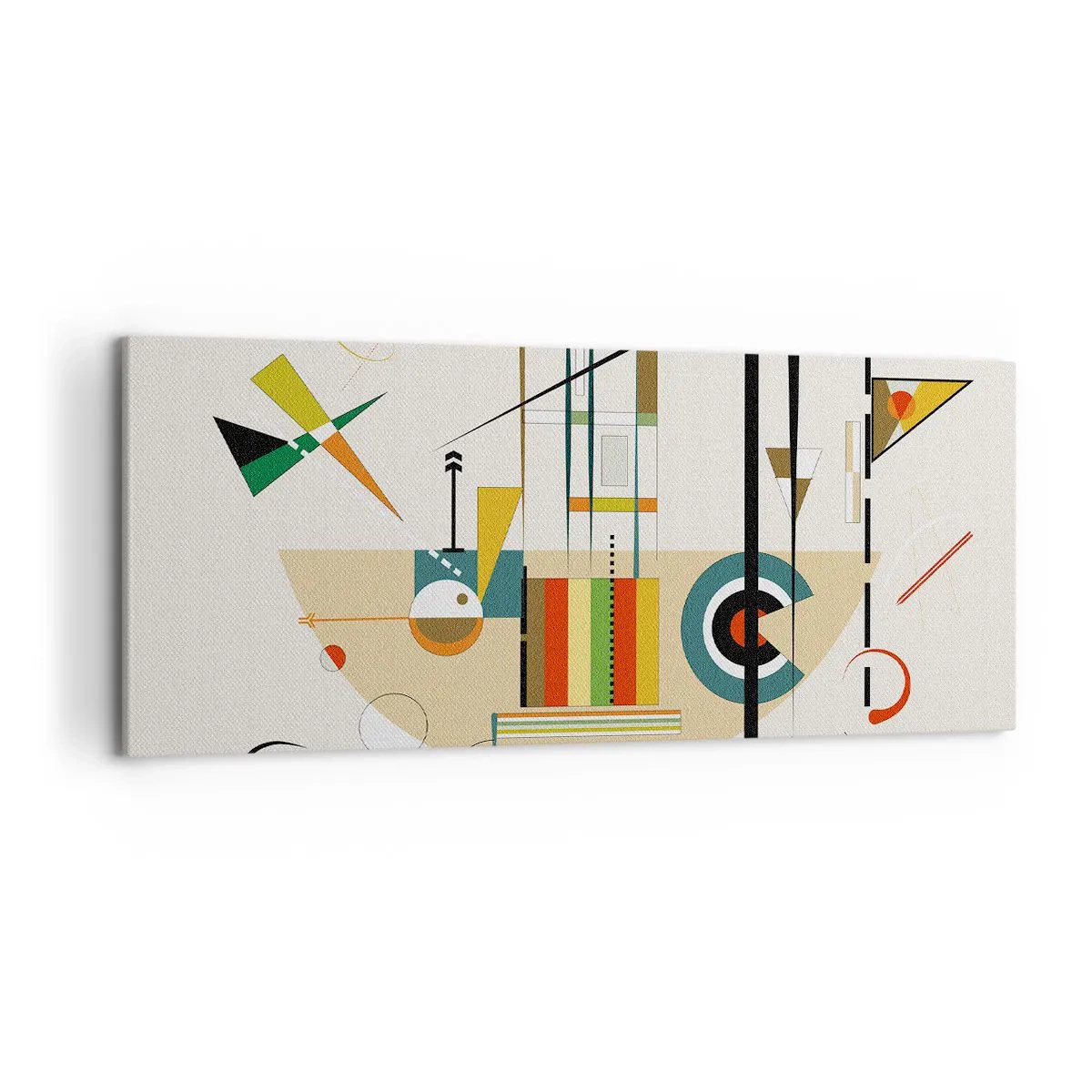 Schilderen op canvas - En de wereld lacht - 120x50 cm