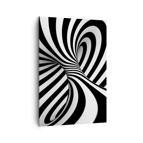 Schilderen op canvas - Compositie: dansende ruimte - 70x100 cm