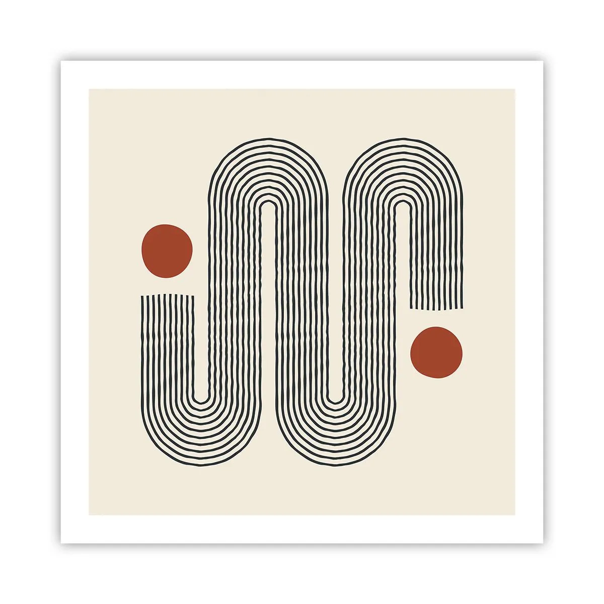 Poster - Van het begin tot het eind - 60x60 cm