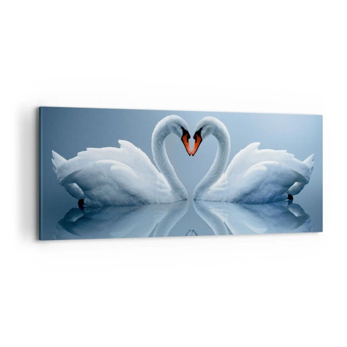 Schilderen op canvas - Tijd voor liefde - 100x40 cm
