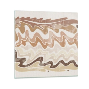 Schilderen op glas - Goede energie – goede emoties - 50x50 cm