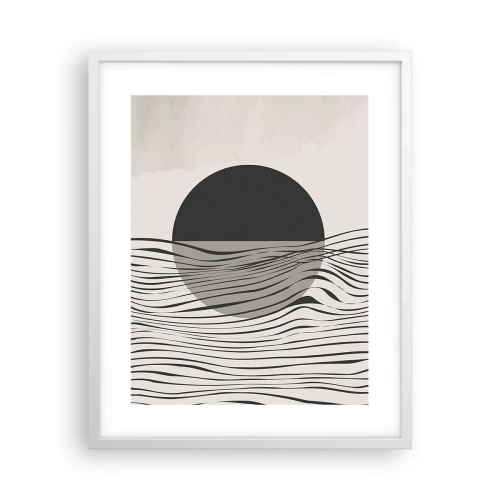 Poster in een witte lijst - Halve compositie - 40x50 cm
