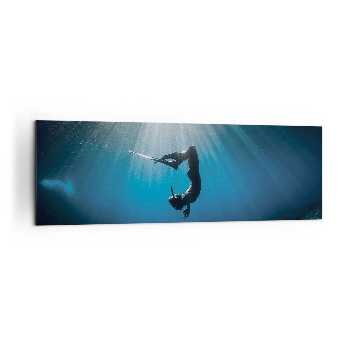 Schilderen op canvas - onderwaterdans - 160x50 cm