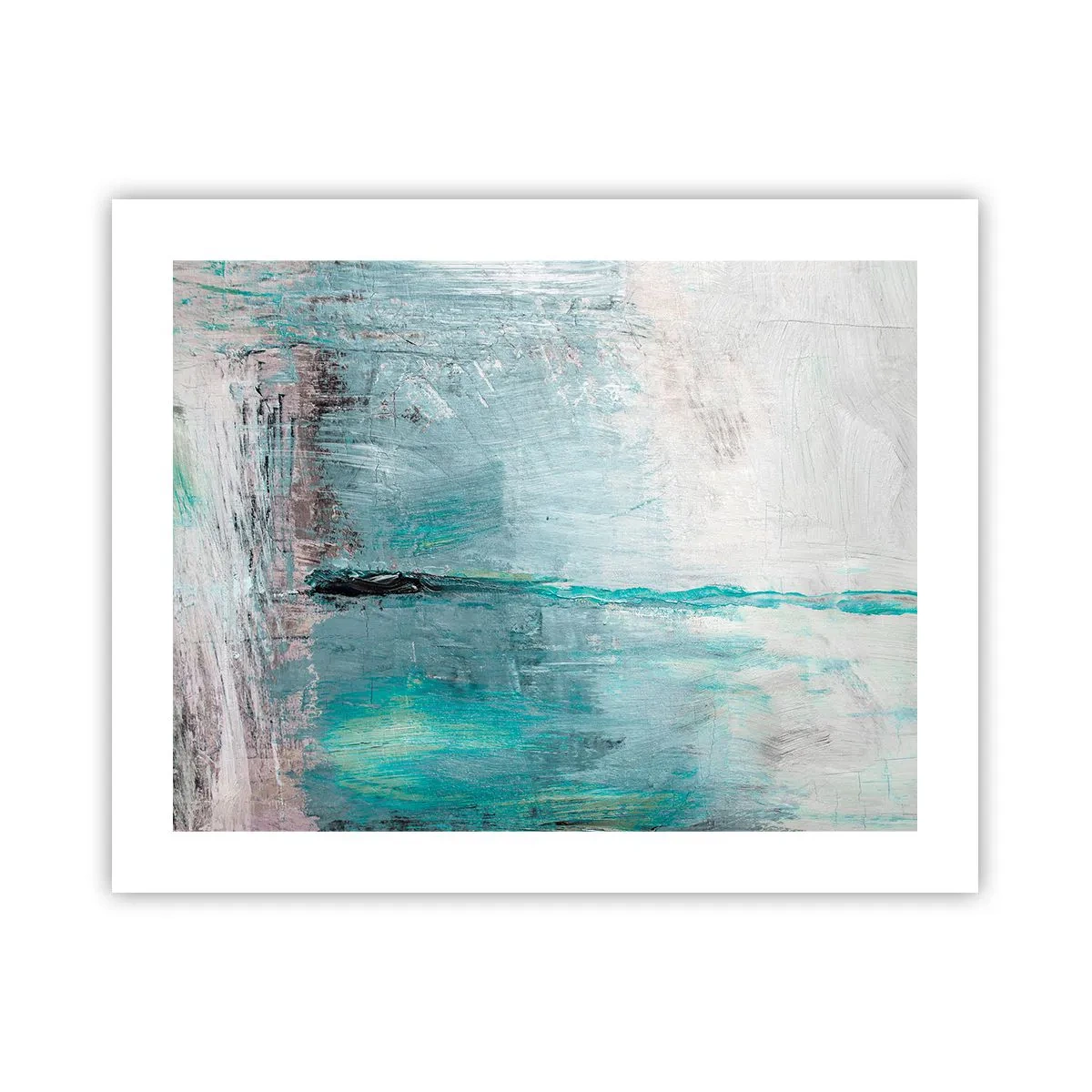 Poster - Horizontaal in blauw - 50x40 cm