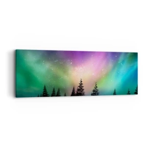 Schilderen op canvas - Witte magie - 90x30 cm