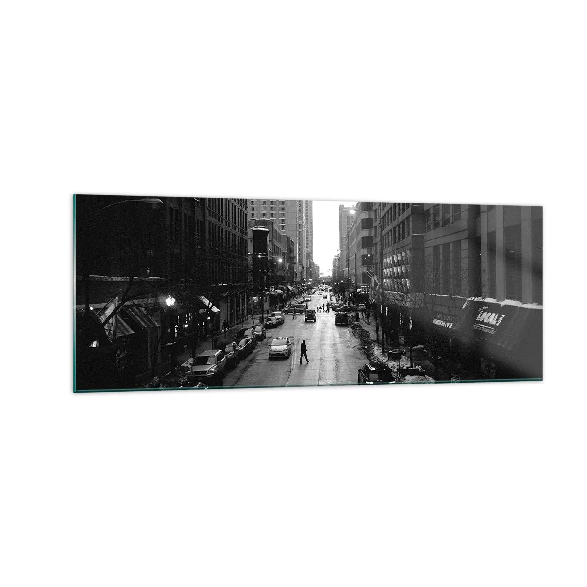 Schilderen op glas - Een andere dag zoals elke andere dag - 140x50 cm