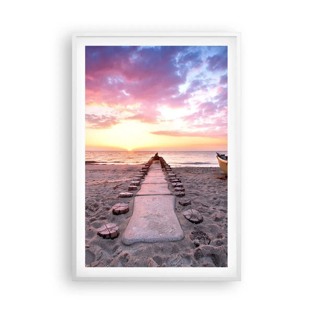 Poster in een witte lijst - Een moment van diepe ervaring - 61x91 cm