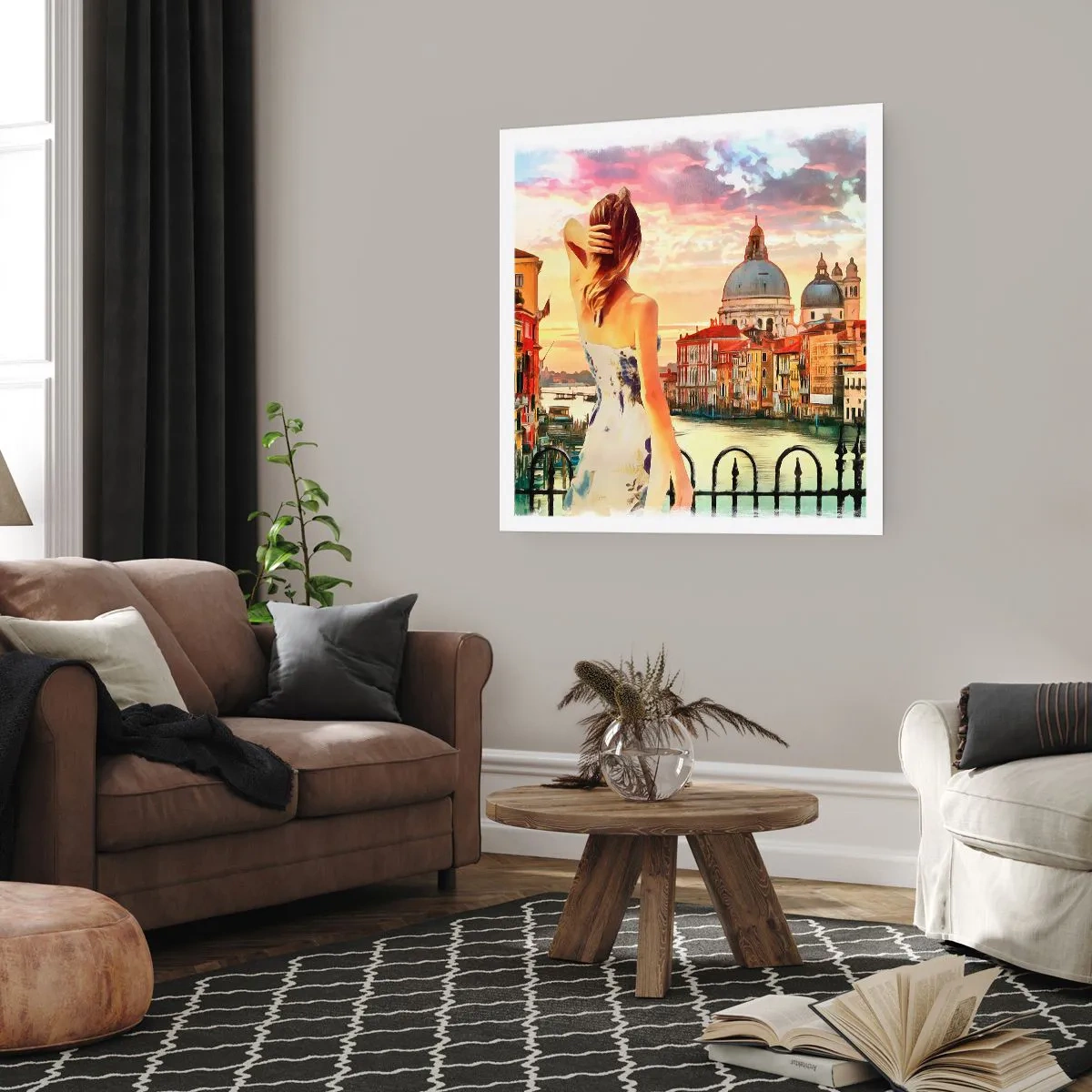 Poster - Als een avontuur alleen in ... - 60x60 cm