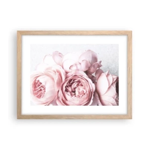 Een poster in een licht eiken lijst - Voor romantici - 40x30 cm