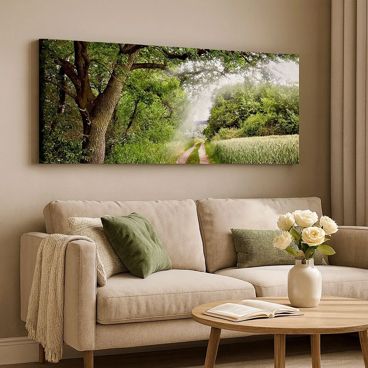 Schilderen op canvas - Et in Arcadia ego - 100x40 cm