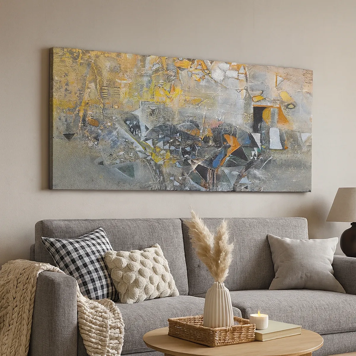 Schilderen op canvas - Alles komt goed - 30x30 cm