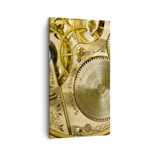 Schilderen op canvas - Ga met de tijd mee - 45x80 cm