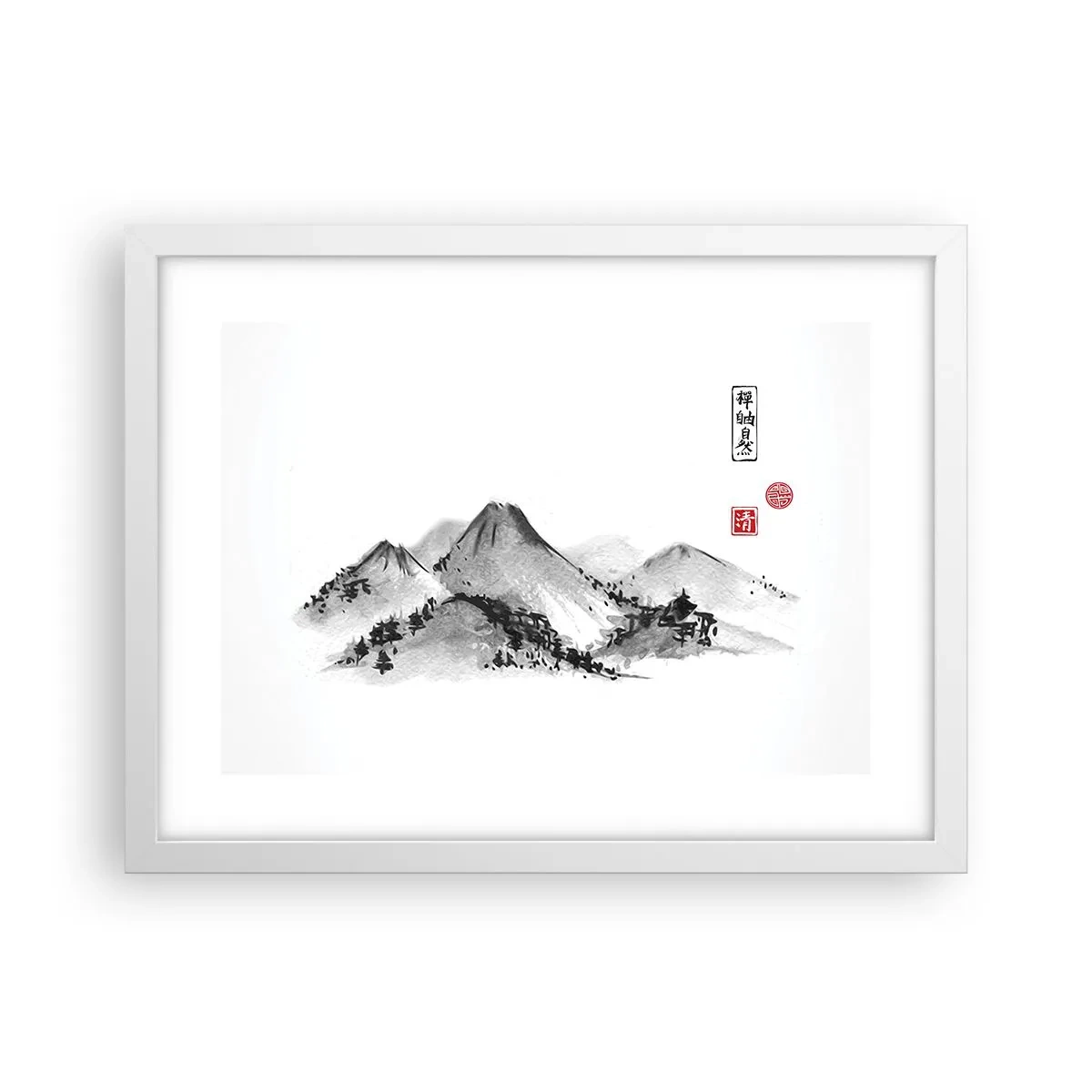 Poster in een witte lijst - Oneindige verte - 40x30 cm