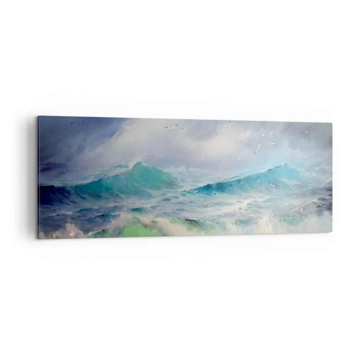 Schilderen op canvas - 'De wervelwind huilde van triomf...' - 140x50 cm