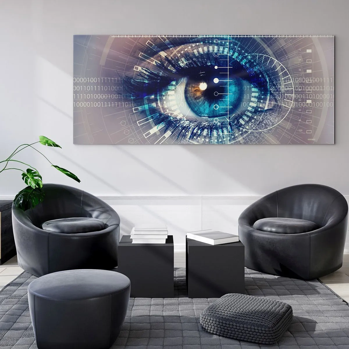 Schilderen op glas - Je denkt dat je me kent - 120x50 cm